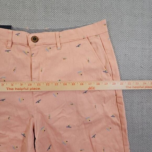 Jachs New York Twill Shorts Men's W32 9" Inseam Pink Surfboard Motif NWT - Picture 3 of 10
